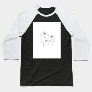 Art line design Baseball T-Shirt